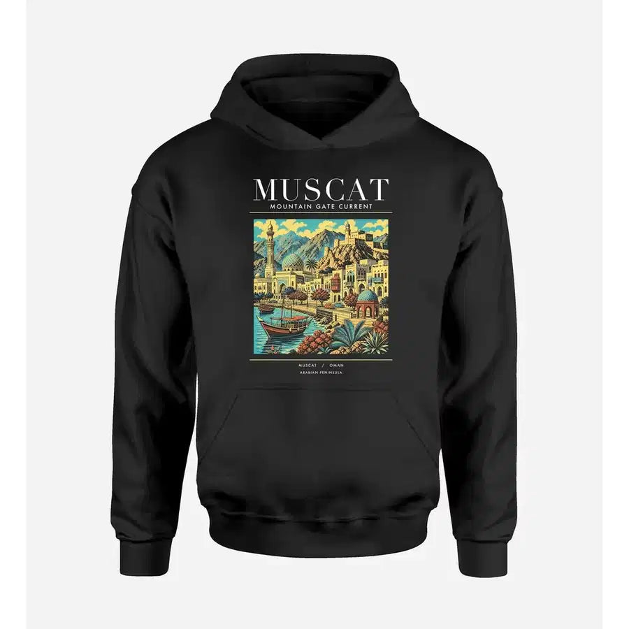 MUSCAT - Poster - Premium Hoodie - Black