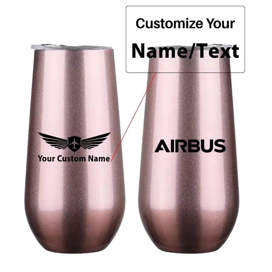 Airbus & Text 6oz Egg aviation design on 6oz egg cup, compact 6oz ceramic.