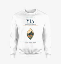 Thumbnail for Yogyakarta International Airport (YIA) design on white sweatshirt