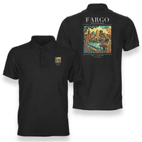 Thumbnail for FARGO - Poster - Double-Side Polo - Black