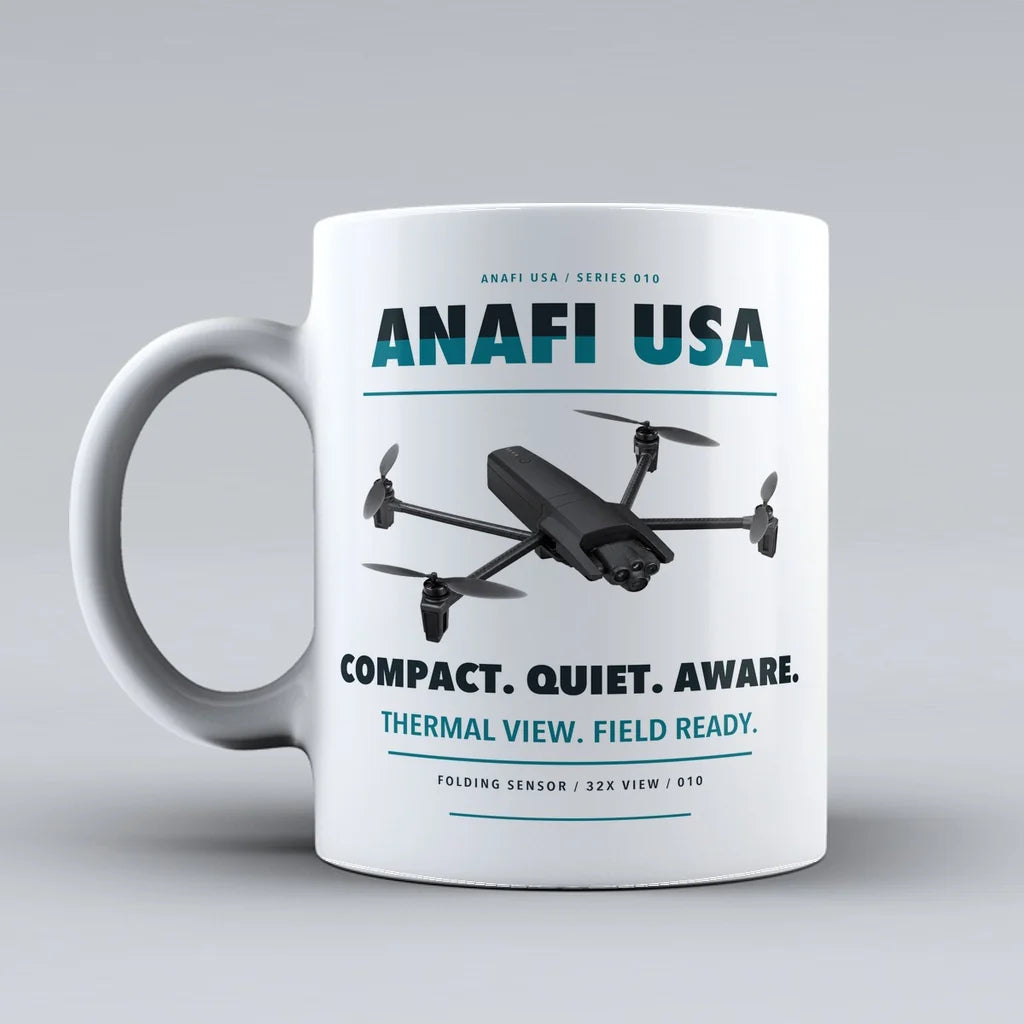 ANAFI USA Mug design on white parrot
