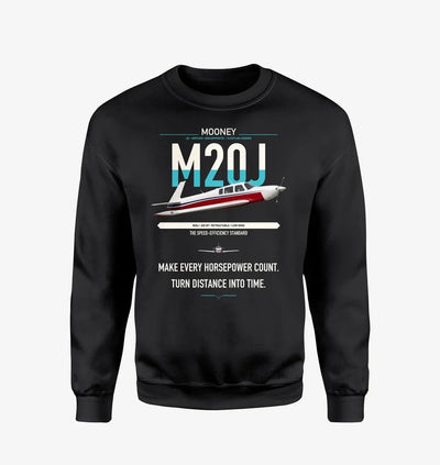Mooney M20J 201 design on black sweatshirt