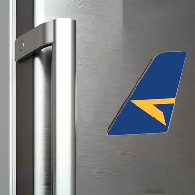 Alliance Airlines aviation design tail magnet in 3D metal with magnetic back.