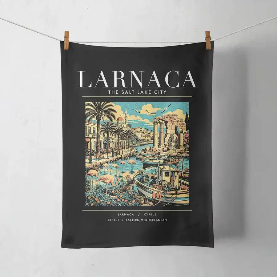 LARNACA - Poster - Towel - Black