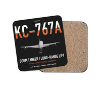 Thumbnail for Boeing KC-767A design on black 1 piece coaster
