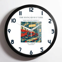 Thumbnail for VINTAGE G4166 - The Hangar Rafters - Designed Wall Clocks design on white framed