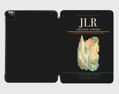 Jabalpur Airport (JLR) design on black ipad tablet case