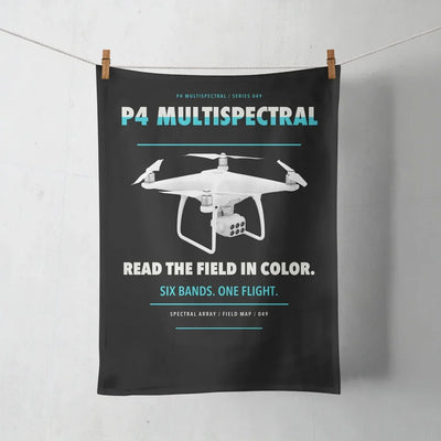 DJI P4 Multispectral design on black towel