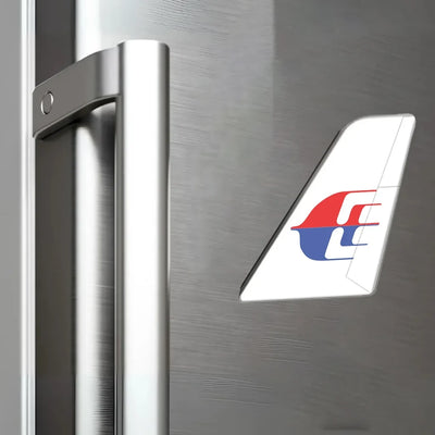 Malaysia Airlines aviation design tail magnet in 3D metal with magnetic back.