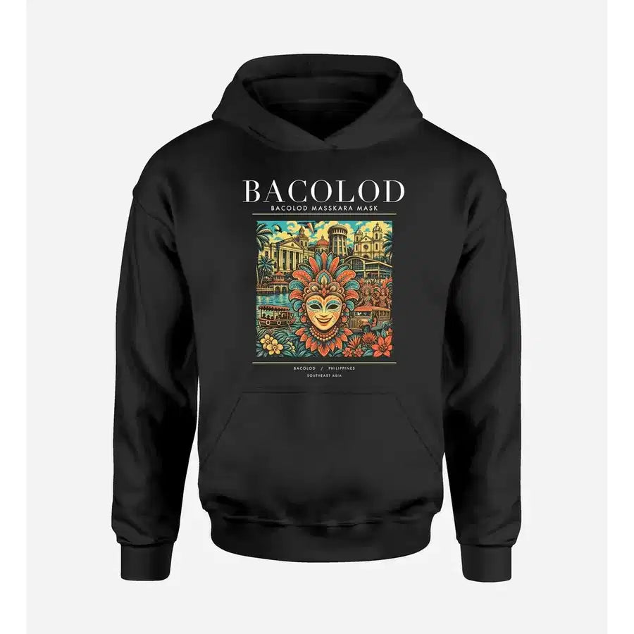 BACOLOD - Poster - Premium Hoodie - Black