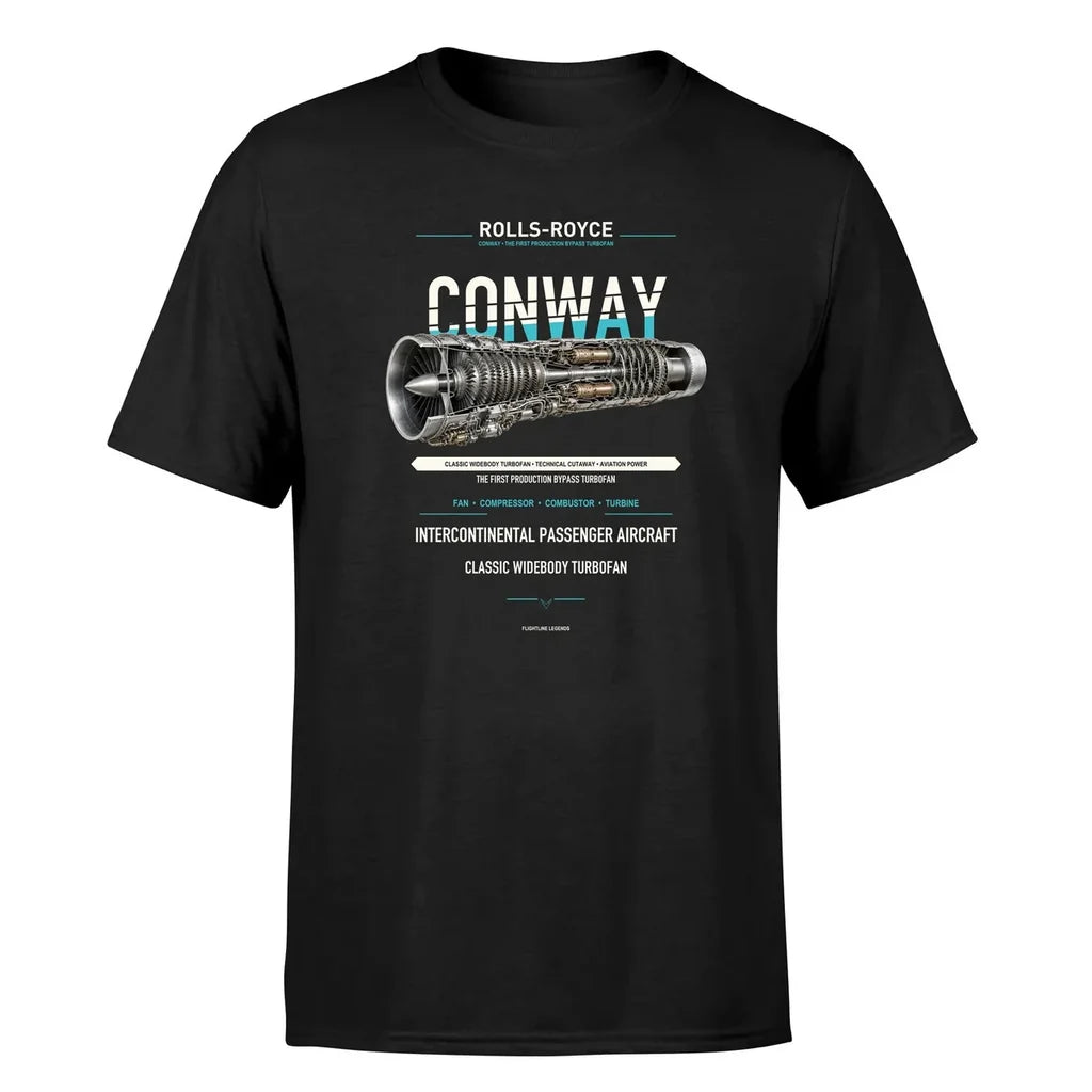 CONWAY design on black single side