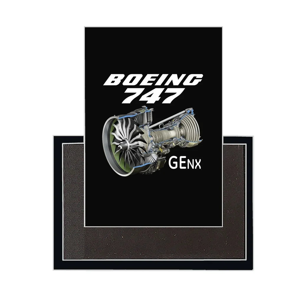 Boeing 747 & GENX Engine aviation design magnet in strong neodymium core.