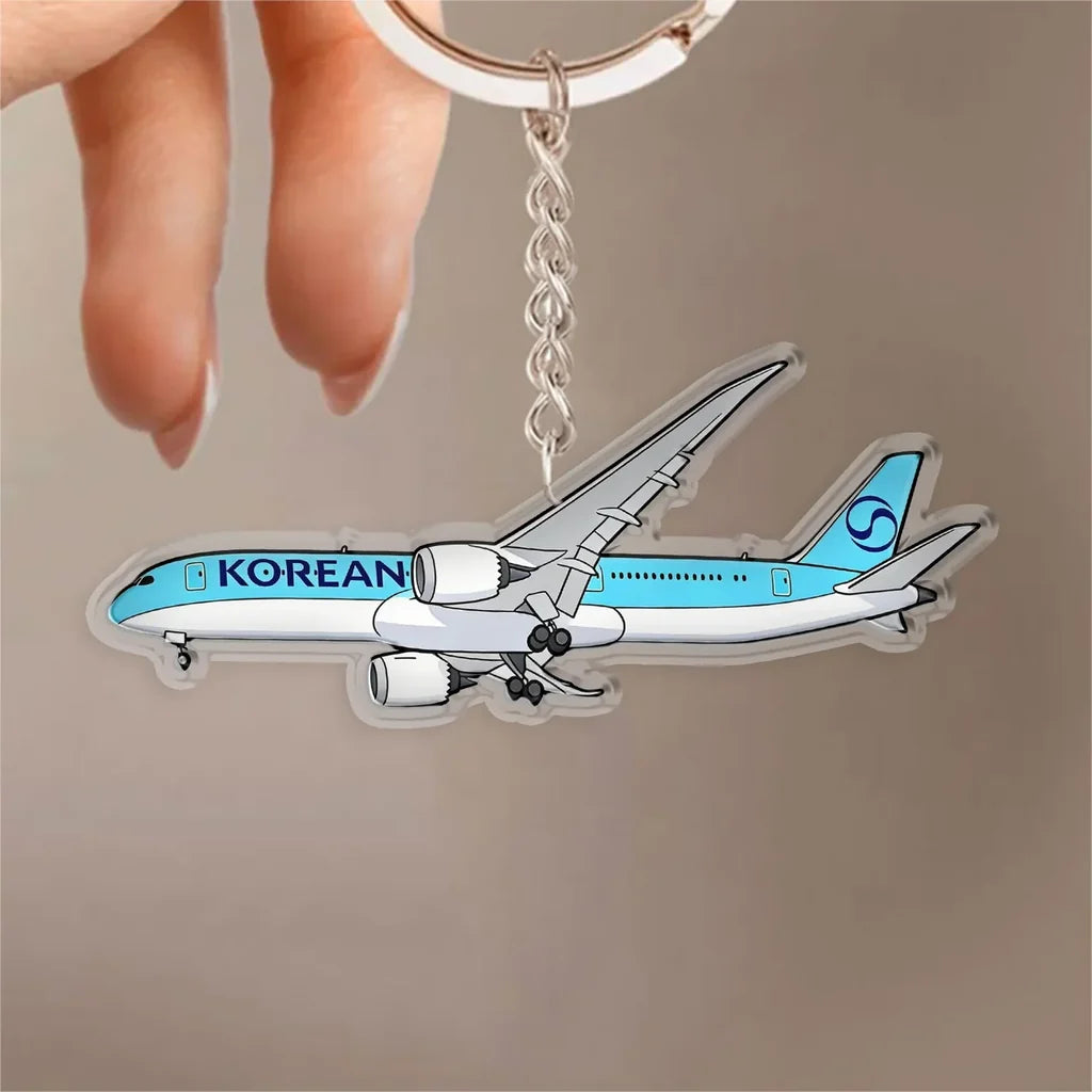 Korean Air Boeing 787 Design Acrylic Keychain