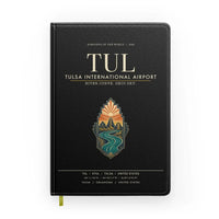 Thumbnail for Tulsa International Airport (TUL) design on black notebook