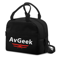 Thumbnail for Avgeek aviation print lunch bag, insulated polyester.