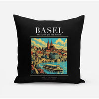 Thumbnail for BASEL - Poster - Pillow - Black