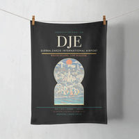 Thumbnail for Djerba-Zarzis International Airport (DJE) design on black towel