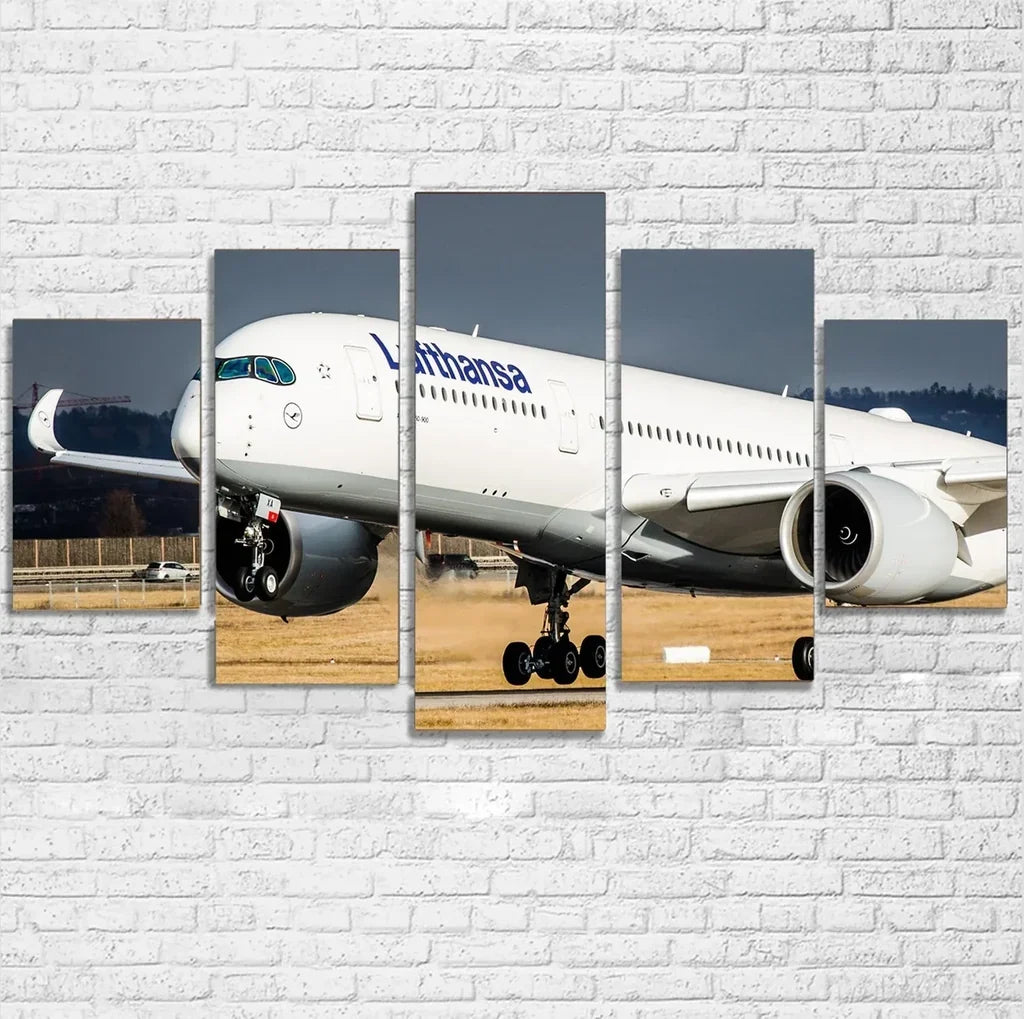 Lufthansa's A350 canvas - Multiple (5 Panels)