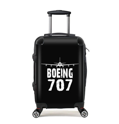 Boeing 707 & Plane Cabin Size aviation design luggage, durable shell construction.