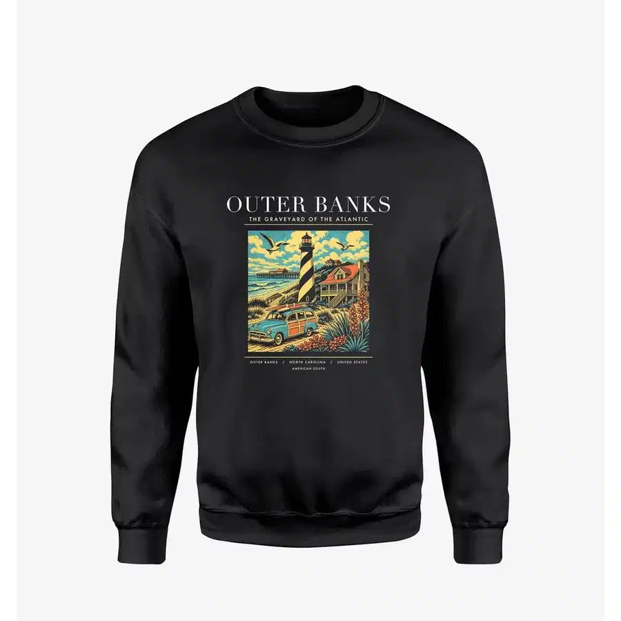 OUTER BANKS - Poster - Sweatshirt - Black