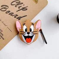 Thumbnail for J Mouse AirPods Protective Cover: Cute Cartoon Silicone Soft Shell aviation design on premium AirPods case for AirPods.