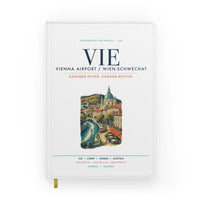 Thumbnail for Vienna Airport (VIE) design on white notebook