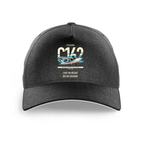Thumbnail for Cessna 162 Skycatcher design on black printed hat