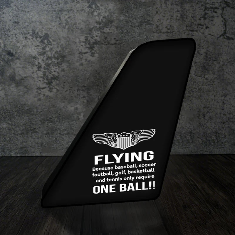 Flying One Ball Led Aircraft Tail aviation themed 3D aircraft tail lamp, premium acrylic with LED.
