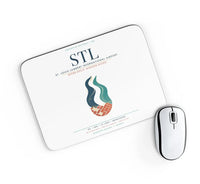 Thumbnail for St. Louis Lambert International Airport (STL) design on white rectangle mouse pad