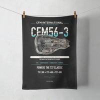 Thumbnail for CFM56-3 design on black towel