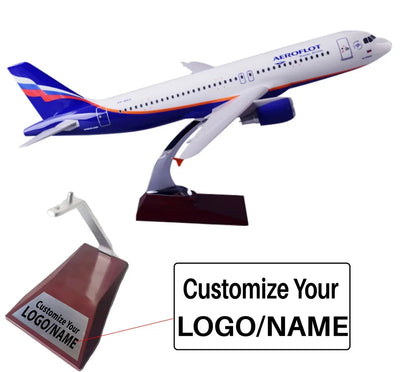 Aeroflot Airbus A320 Airplane Model (Handmade 47CM) aviation themed special-edition big-scale model aircraft, diecast metal w.