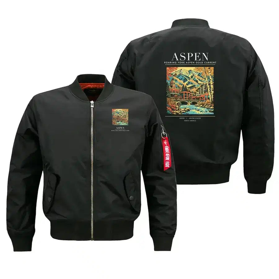 ASPEN - Poster - Bomber Jacket - Black
