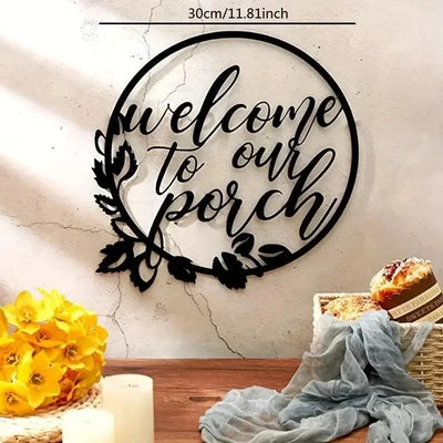 Welcome To Wall Sculpture 30x30CM aviation design on premium decorative material hanging wall decoration.