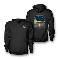 Thumbnail for VINTAGE G4080 - The Propliner Nights - Premium Zipped Hoodie design on black