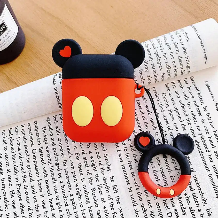 Yellow dots AirPods Protective Cover: Cute Cartoon Silicone Soft Shell aviation print premium AirPods case, fits AirPods.