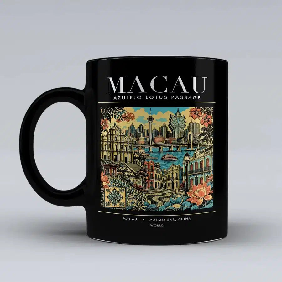 MACAU - Poster - Mug - Black