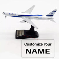 Thumbnail for Side view of Boeing 767 B767-300ER 4X-EAJ Airplane Model (1:400 Scale) aviation 20-30cm scale model aircraft in diecast metal.