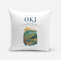 Thumbnail for Okayama Momotaro Airport (OKJ) design on white pillow