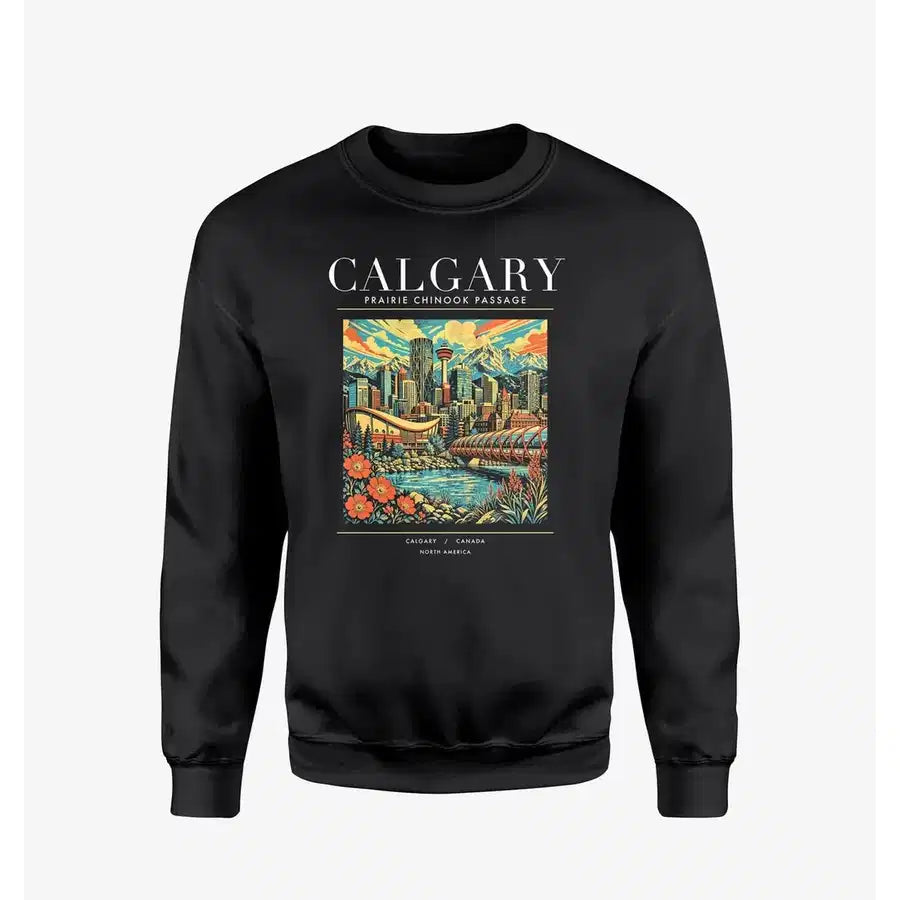 CALGARY - Poster - Sweatshirt - Black