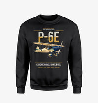 Thumbnail for Curtiss P-6E Hawk design on black sweatshirt