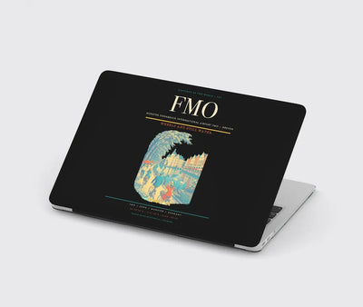 Munster Osnabruck International Airport (FMO) design on black MacBook case