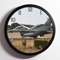 Thumbnail for Fighter Jet 16 From aviation design on premium wood and metal wall clock.