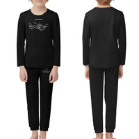 Thumbnail for How Planes Fly children pajamas - Black