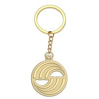 Thumbnail for AIRBUS aviation hollow key chain in polished alloy.