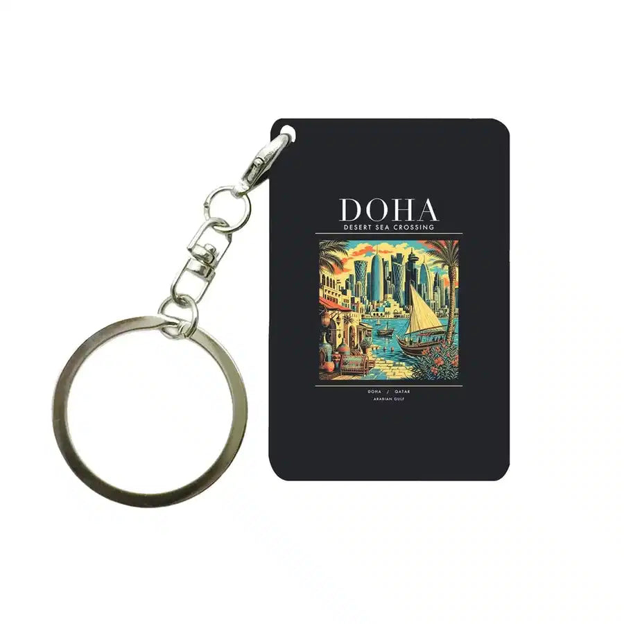 DOHA - Poster - Key Chain - Black
