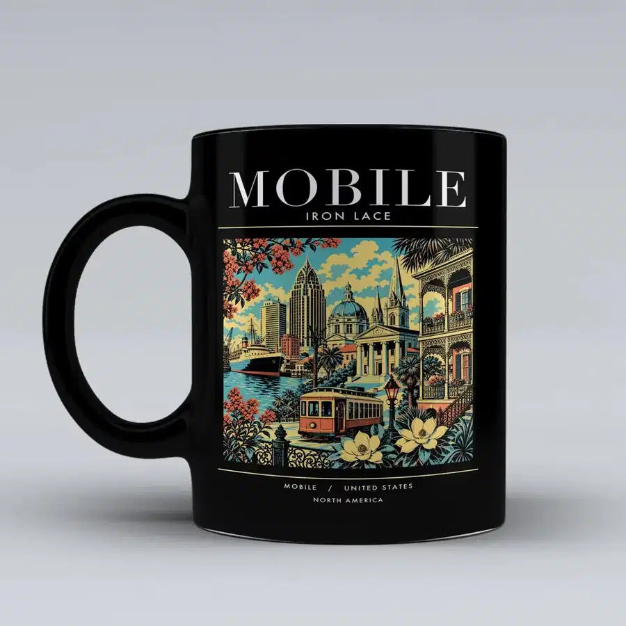 MOBILE - Poster - Mug - Black
