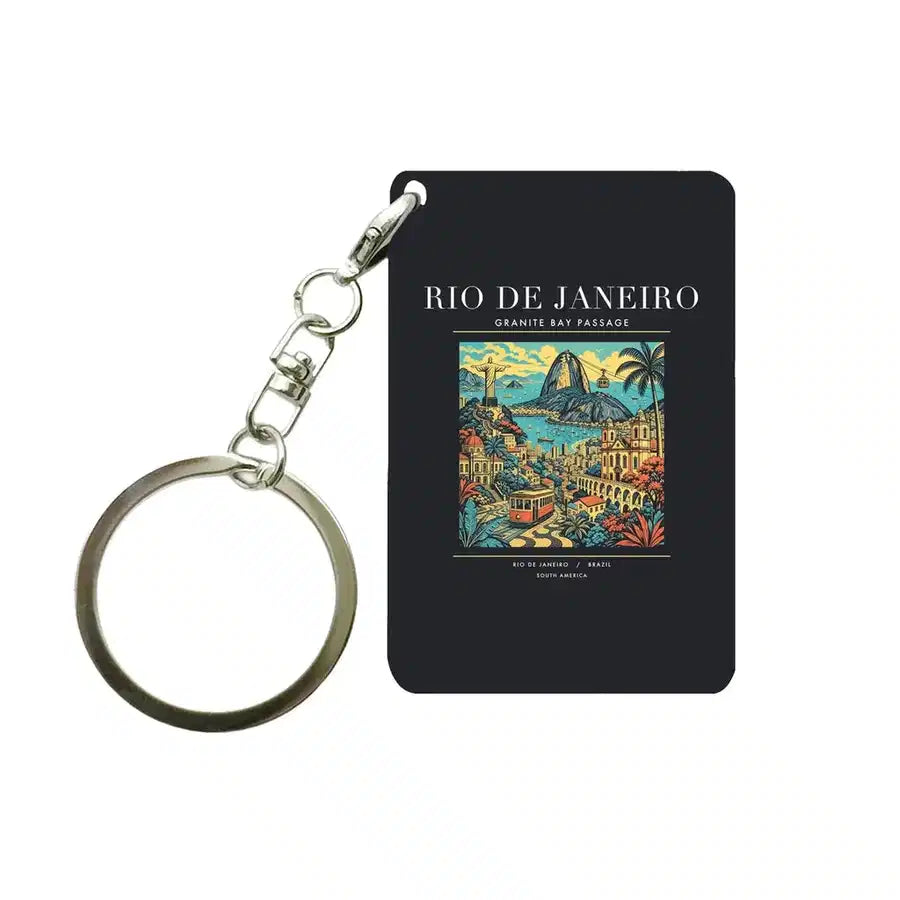 RIO DE JANEIRO - Poster - Key Chain - Black