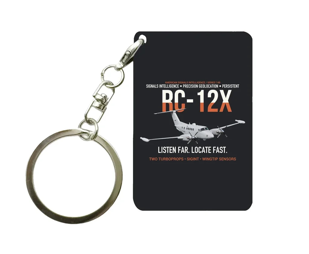 RC-12X GUARDRAIL Key Chain design on black key chain