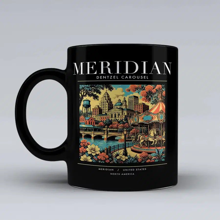 MERIDIAN - Poster - Mug - Black