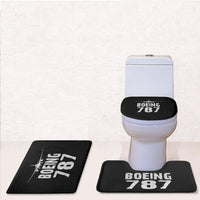 Thumbnail for Boeing 787 & Plane Toilet Seat Cover Three-piece aviation print on soft fabric toilet seat cover set.